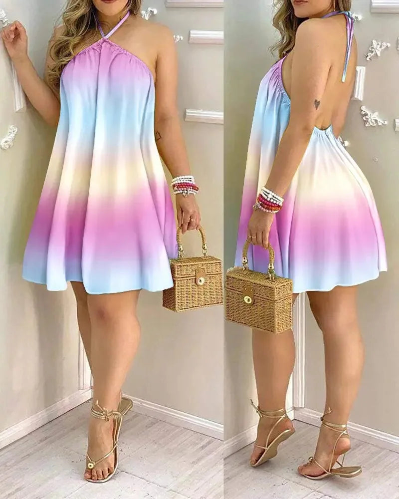 Vestido Floral com Gola