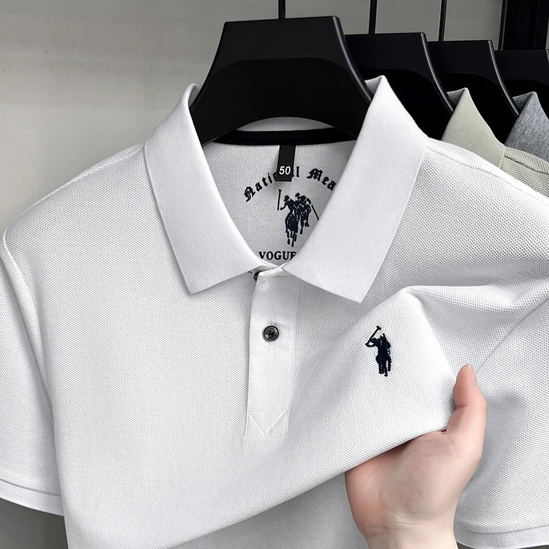 Camisa Polo 100% Algodão de Manga Curta
