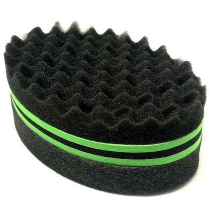 Esponja Escova de Cabelo Mágica de Lado Duplo para Twists