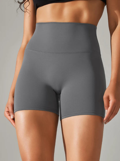 Shorts Feminino Fitness Cintura Alta Squat Proof Secagem Rápida