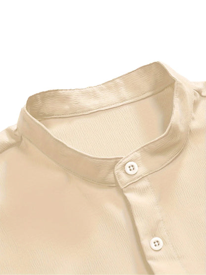 Camisa Masculina Casual de Manga Curta