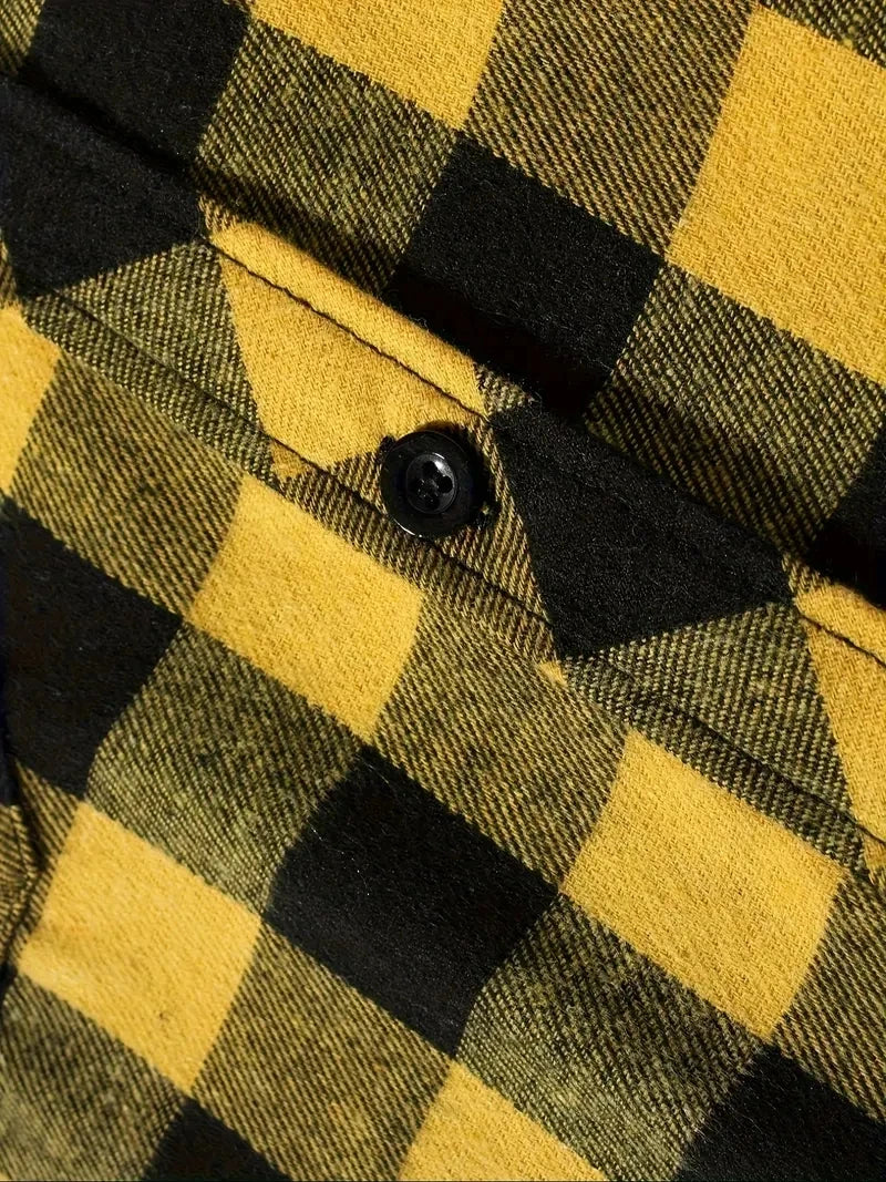 Camisa Xadrez com Capuz