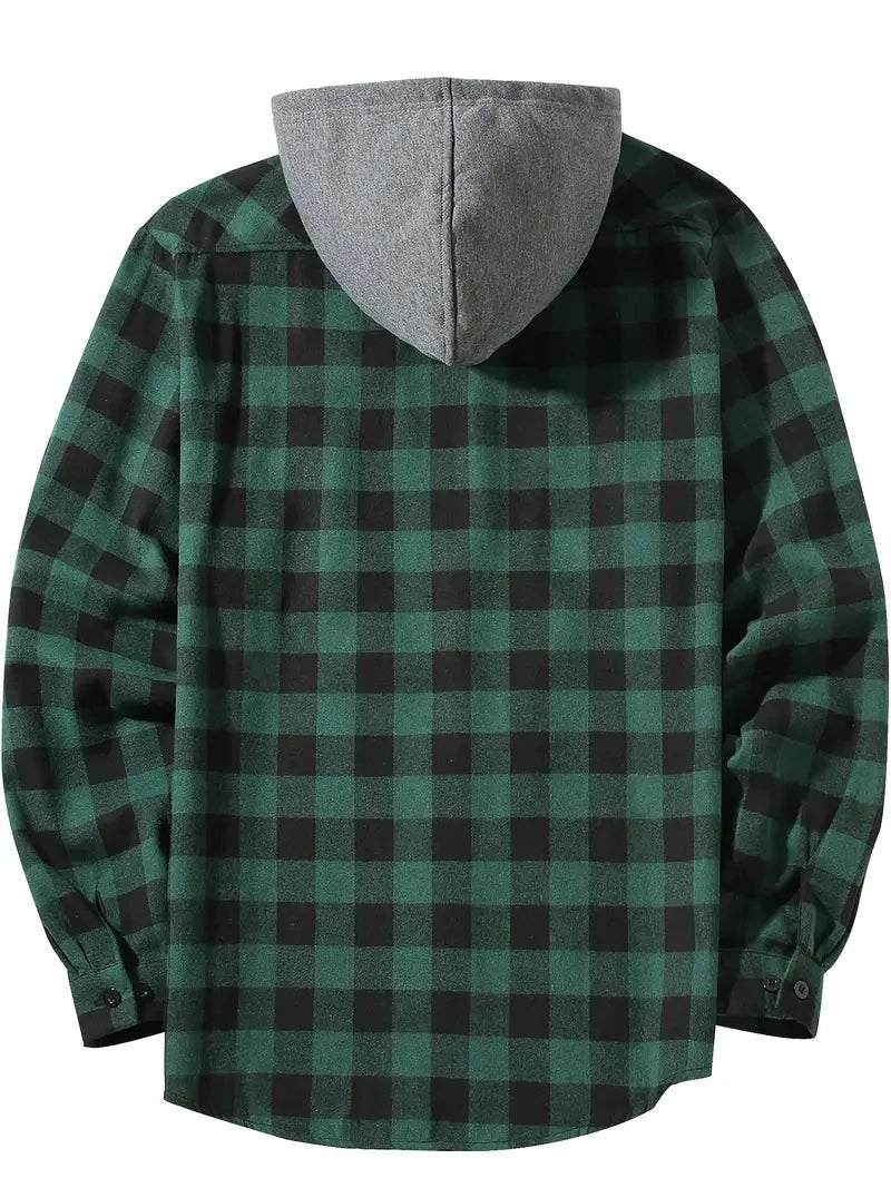 Camisa Xadrez com Capuz