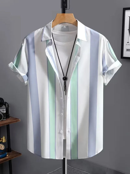 Camisa Casual de Estilo Simples e Versátil