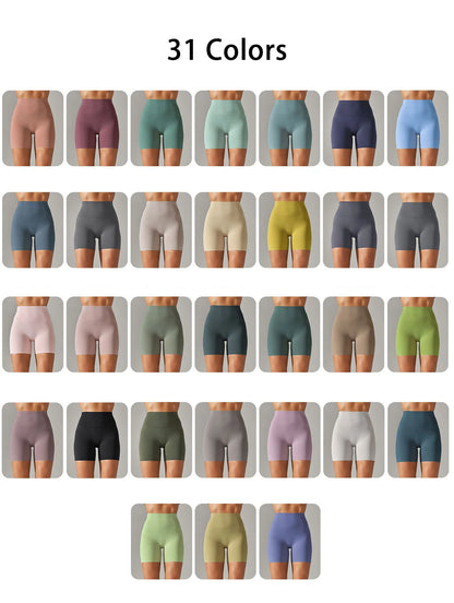 Shorts Feminino Fitness Cintura Alta Squat Proof Secagem Rápida