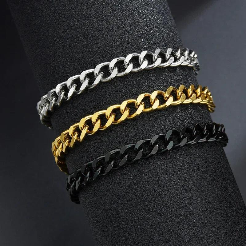 Pulseira Masculina Cubana Fashion Wannee