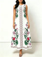 Vestido Longo Elegante com Estampa