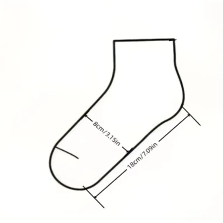 Kit de 3 ou 10 Pares de Meias Unissex de Cano Curto Comfort-Fit