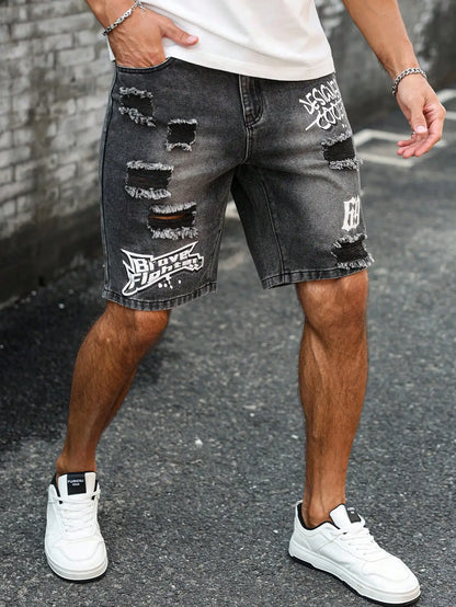 Short Jeans Masculinos Destroyer