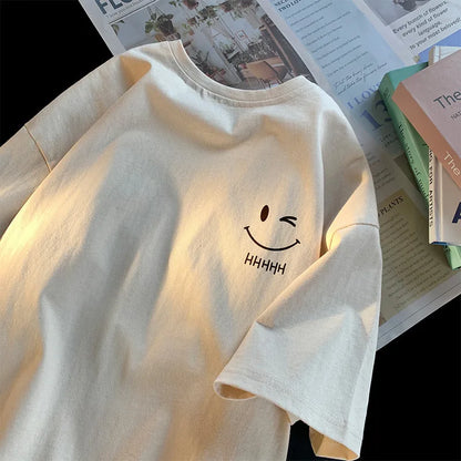 Camiseta Manga Curta Oversized e Folgada
