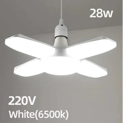 Lâmpada LED Dobrável em Formato de Ventilador
