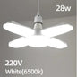 Lâmpada LED Dobrável em Formato de Ventilador