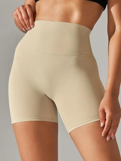 Shorts Feminino Fitness Cintura Alta Squat Proof Secagem Rápida