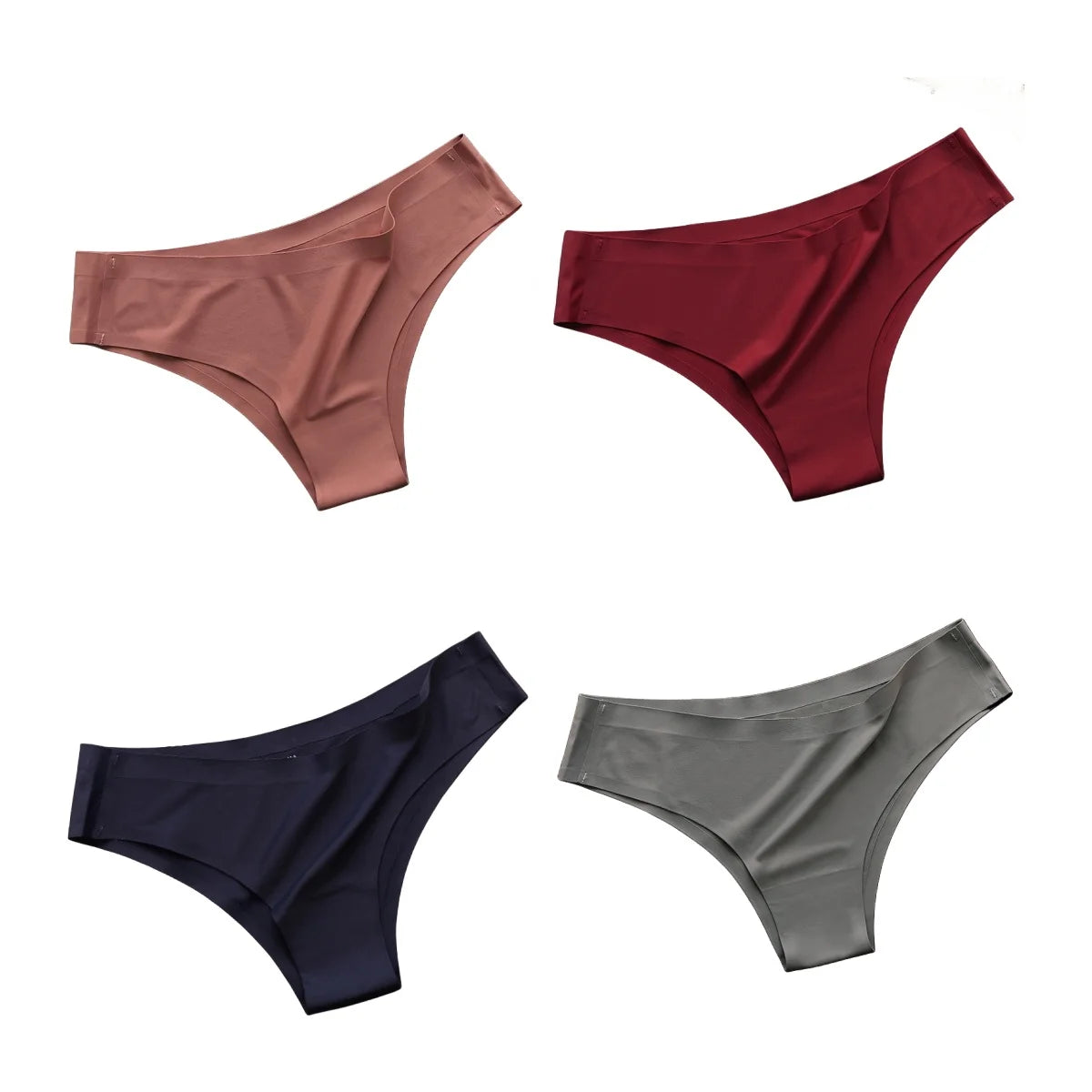 Conjunto com 4 Calcinhas Brasileiras Sem Costura