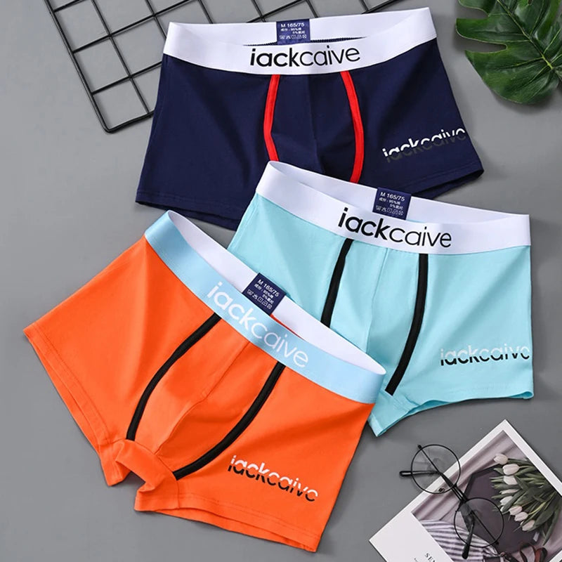 Kit com 3 Unidades de Cuecas Boxer