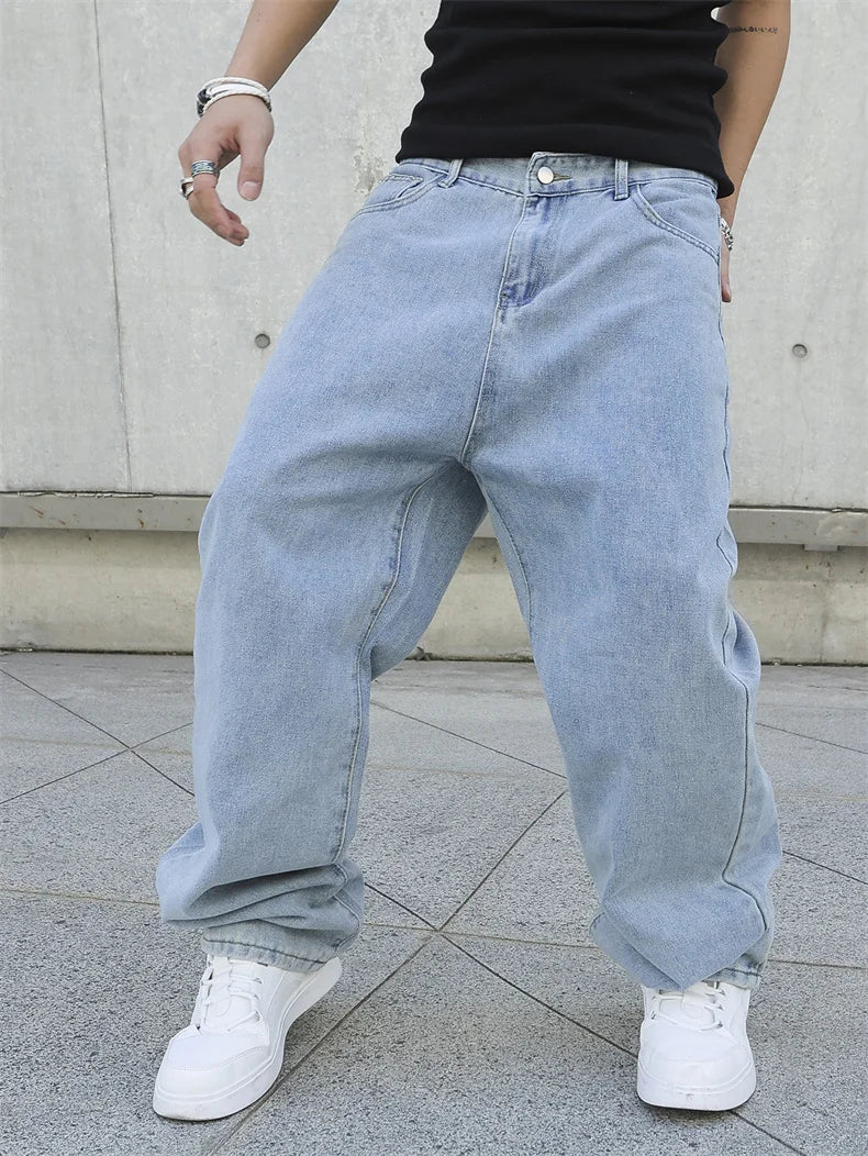 Calça Jeans com Caimento Amplo (Baggy)