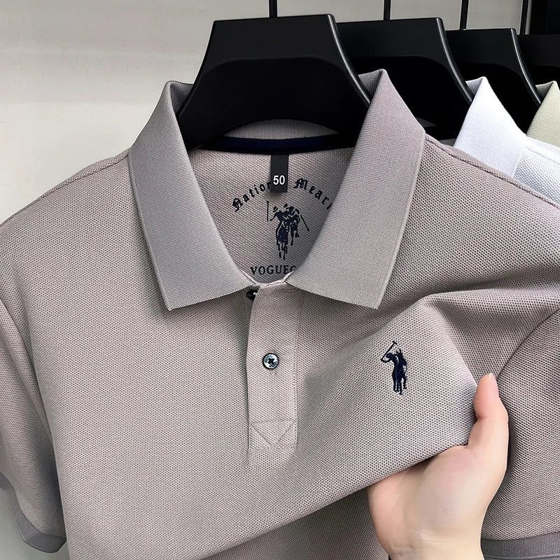 Camisa Polo 100% Algodão de Manga Curta