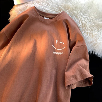 Camiseta Manga Curta Oversized e Folgada
