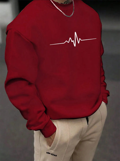 Moleton Masculino Casual de Outono e Inverno
