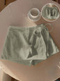 Saia-Short Femininas de Linho