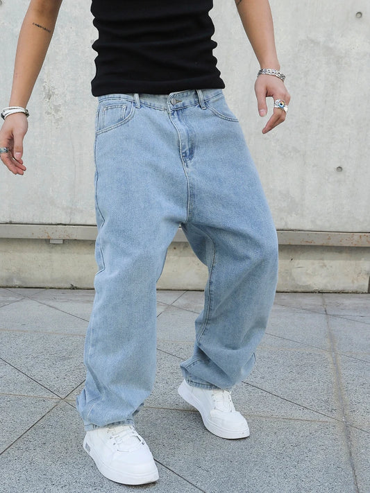 Calça Jeans com Caimento Amplo (Baggy)