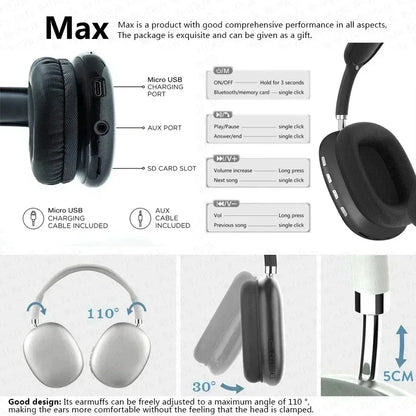 Fones de Ouvido Bluetooth com Cancelamento de Ruído