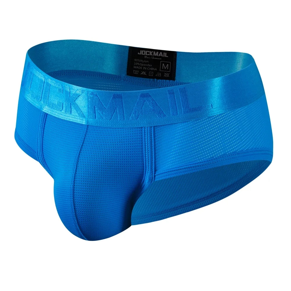 Cuecas Estilo Slip e Bikini em Mesh de Nylon