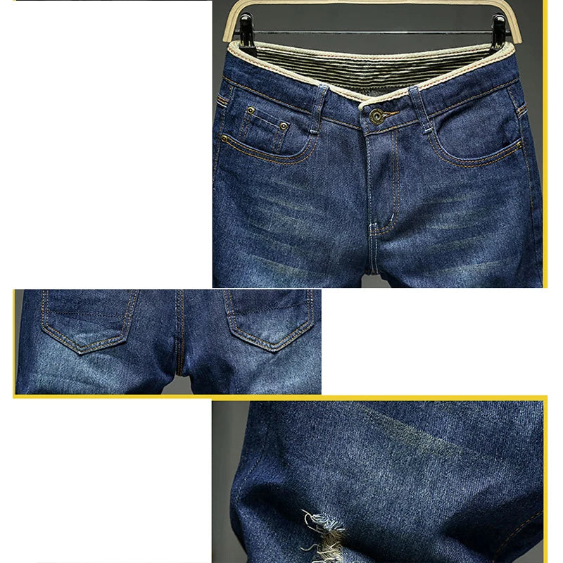 Bermuda Jeans Slim Fit com Elasticidade em Tecido Fino