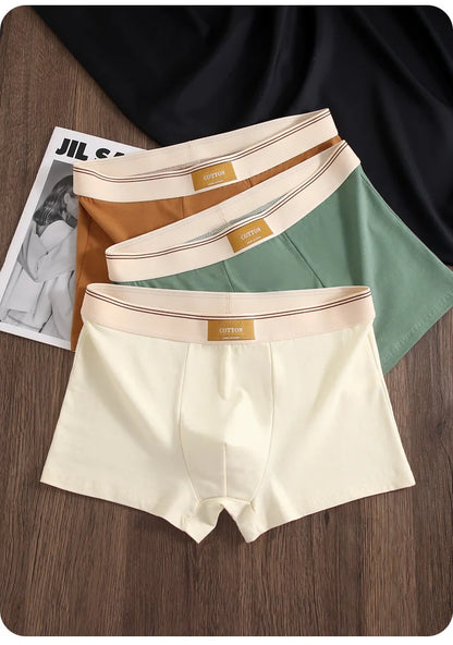 Kit com 1 ou 3 Unidades de Cuecas Boxer Masculinas em Algodão
