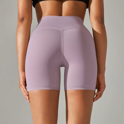 Shorts Feminino Fitness Cintura Alta Squat Proof Secagem Rápida