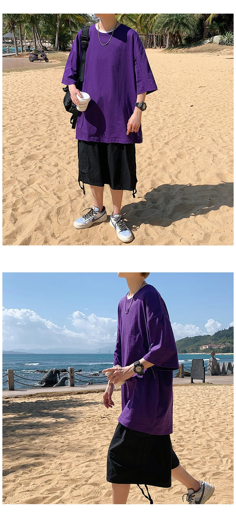 Camiseta de Manga Curta Oversized