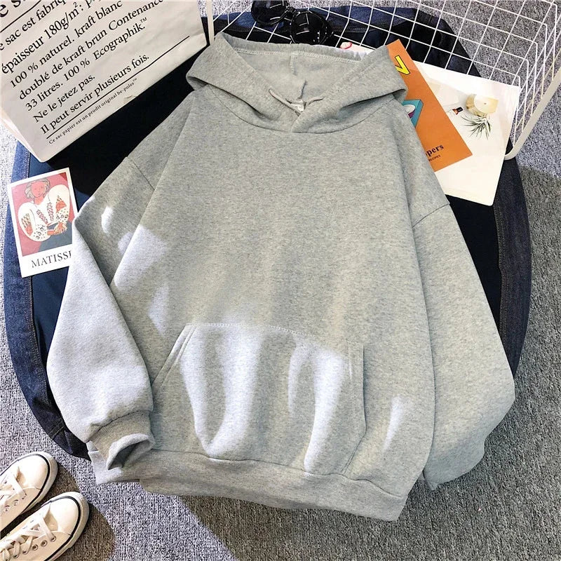 Moletom com Capuz Manga Comprida, Bolso Canguru