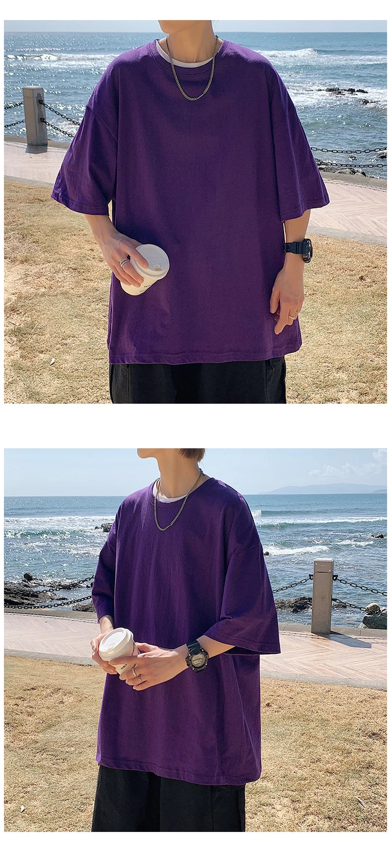 Camiseta de Manga Curta Oversized