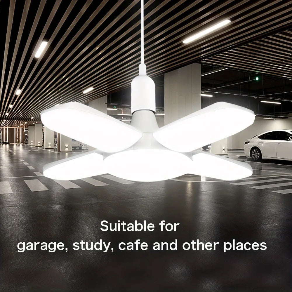 Lâmpada LED Dobrável em Formato de Ventilador