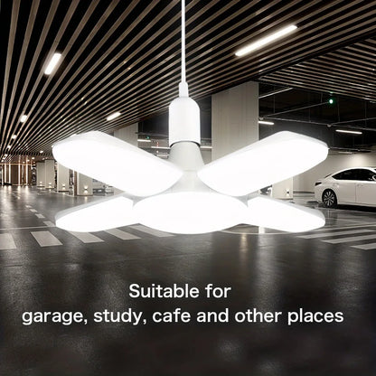 Lâmpada LED Dobrável em Formato de Ventilador