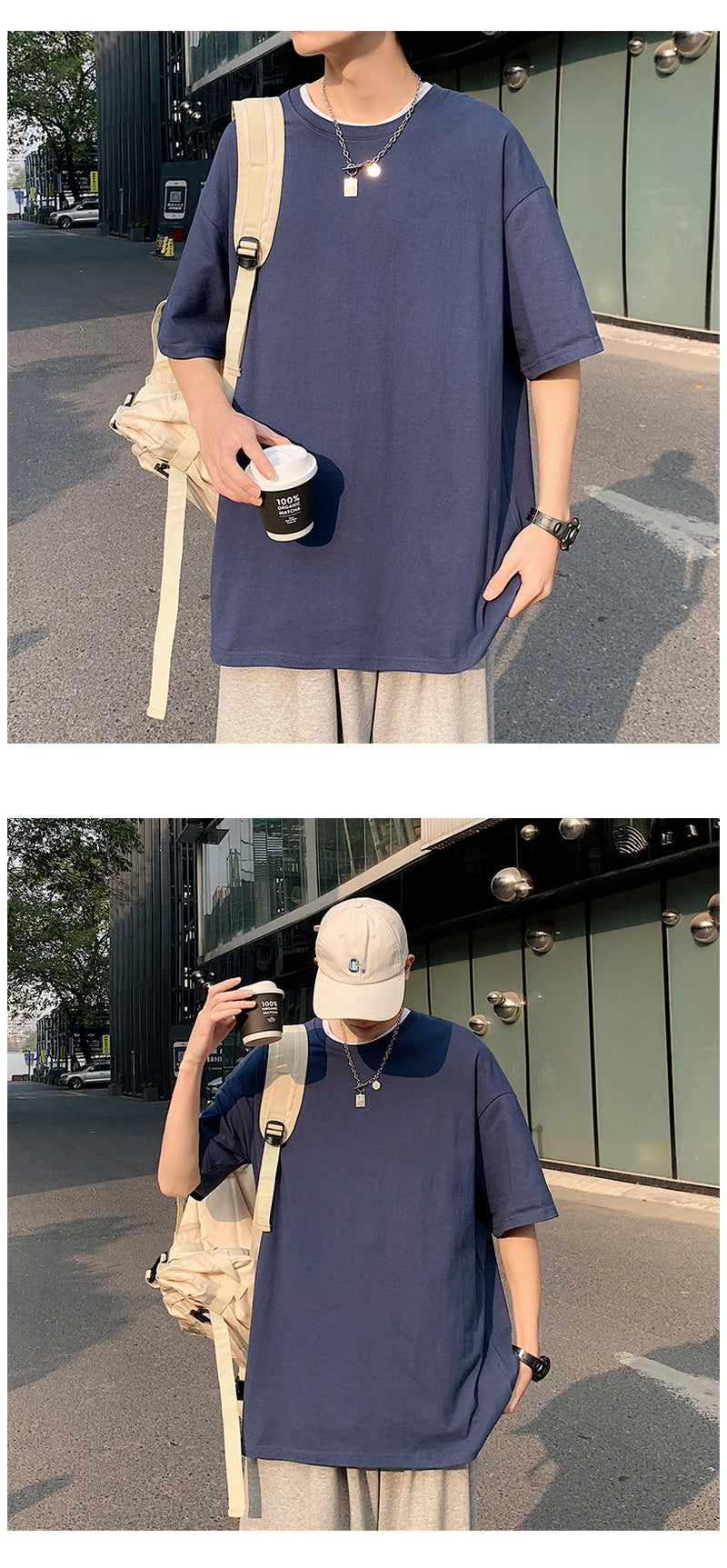 Camiseta de Manga Curta Oversized