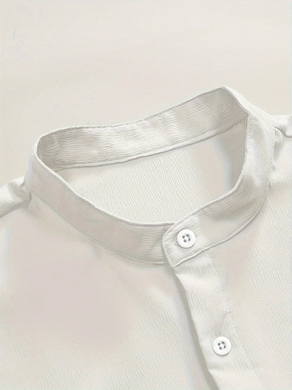 Camisa Masculina Casual de Manga Curta