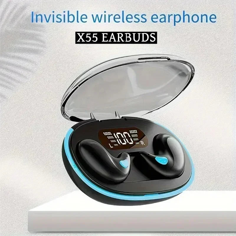 Fones de Ouvido Intra-auriculares X55 para Dormir e Trabalho