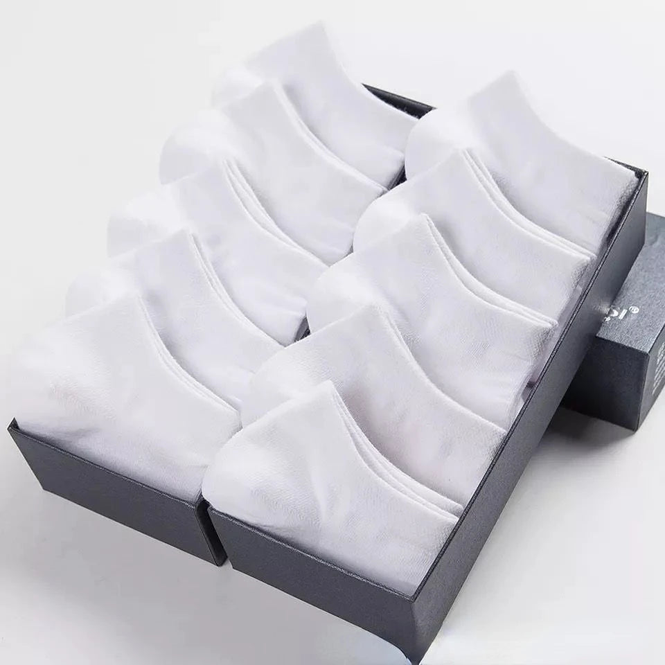 Kit com 5 ou 10 Pares de Meias Curtas Esportivas de Algodão