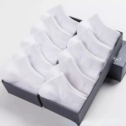 Kit com 5 ou 10 Pares de Meias Curtas Esportivas de Algodão