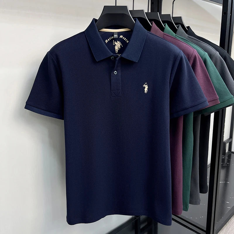 Camisa Polo 100% Algodão de Manga Curta