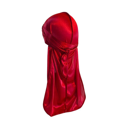 1-4 unidades — Novo Durag Silk Plus (Alta Densidade), Bandana, Turbante, Chapéu Masculino Respirável, Doo Rag de Cauda Longa para Homens, Touca de Pirata, Faixa de Cabeça.
