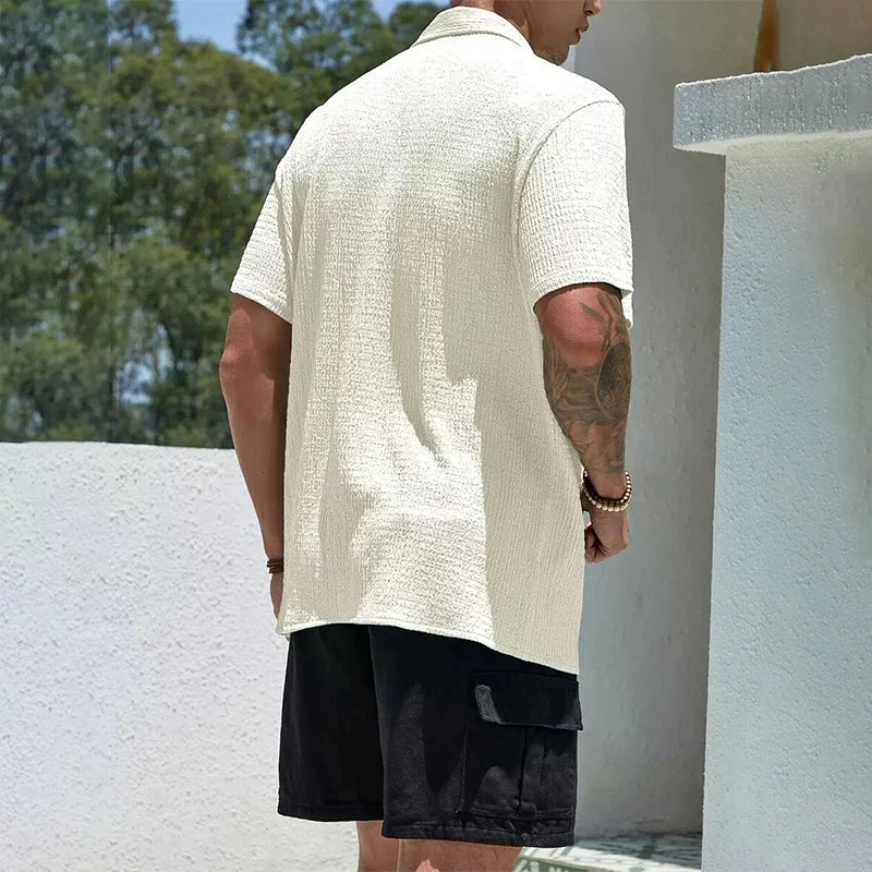 Camisa Casual de Manga Curta
