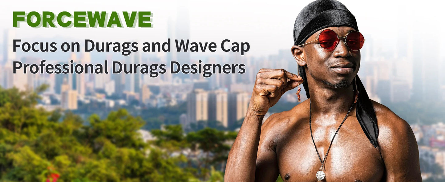 1-4 unidades — Novo Durag Silk Plus (Alta Densidade), Bandana, Turbante, Chapéu Masculino Respirável, Doo Rag de Cauda Longa para Homens, Touca de Pirata, Faixa de Cabeça.