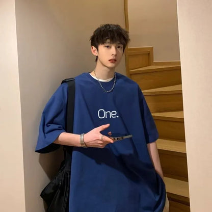 Camiseta Masculina Oversized de Algodão