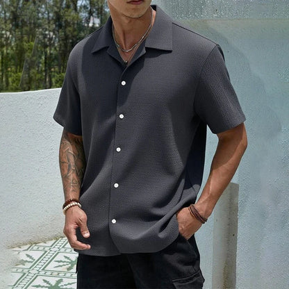 Camisa Casual de Manga Curta