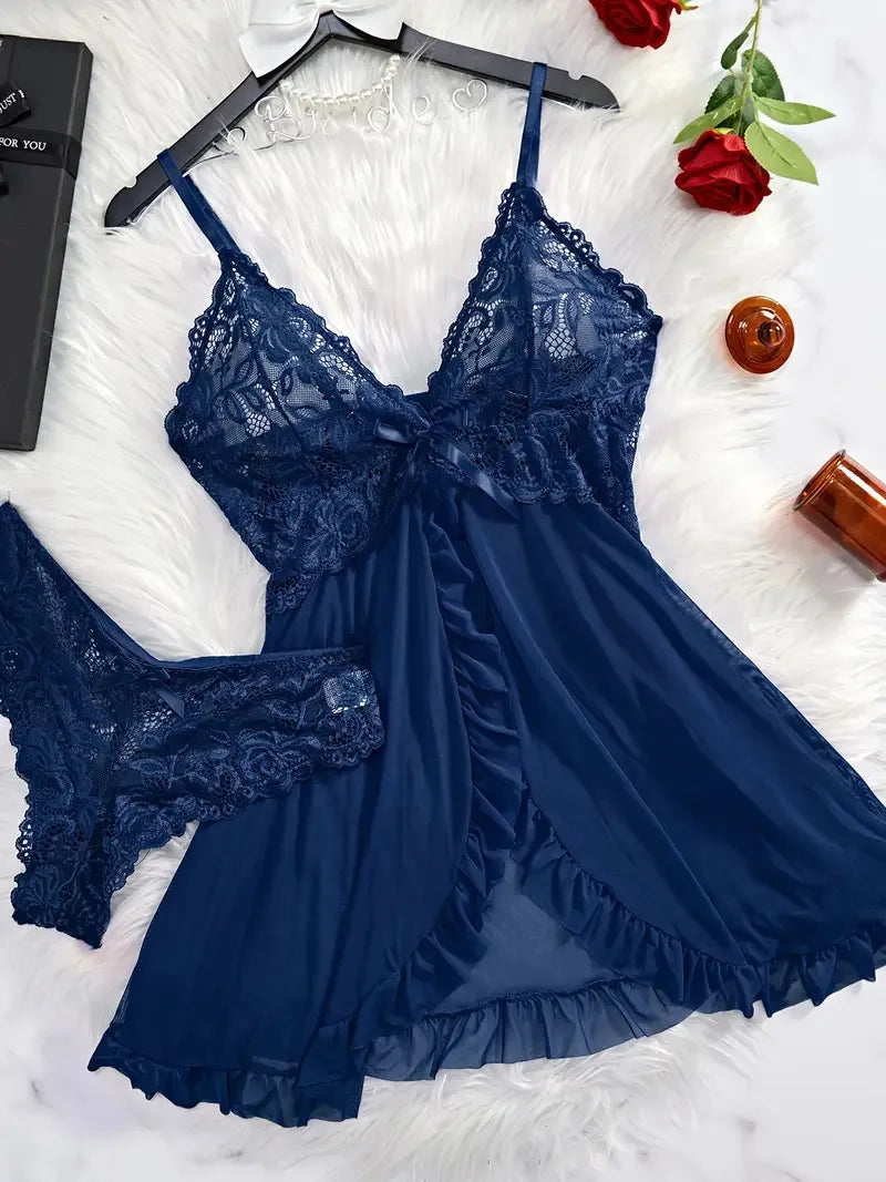 Kit de Lingerie Transparente