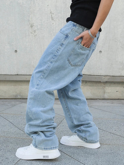 Calça Jeans com Caimento Amplo (Baggy)