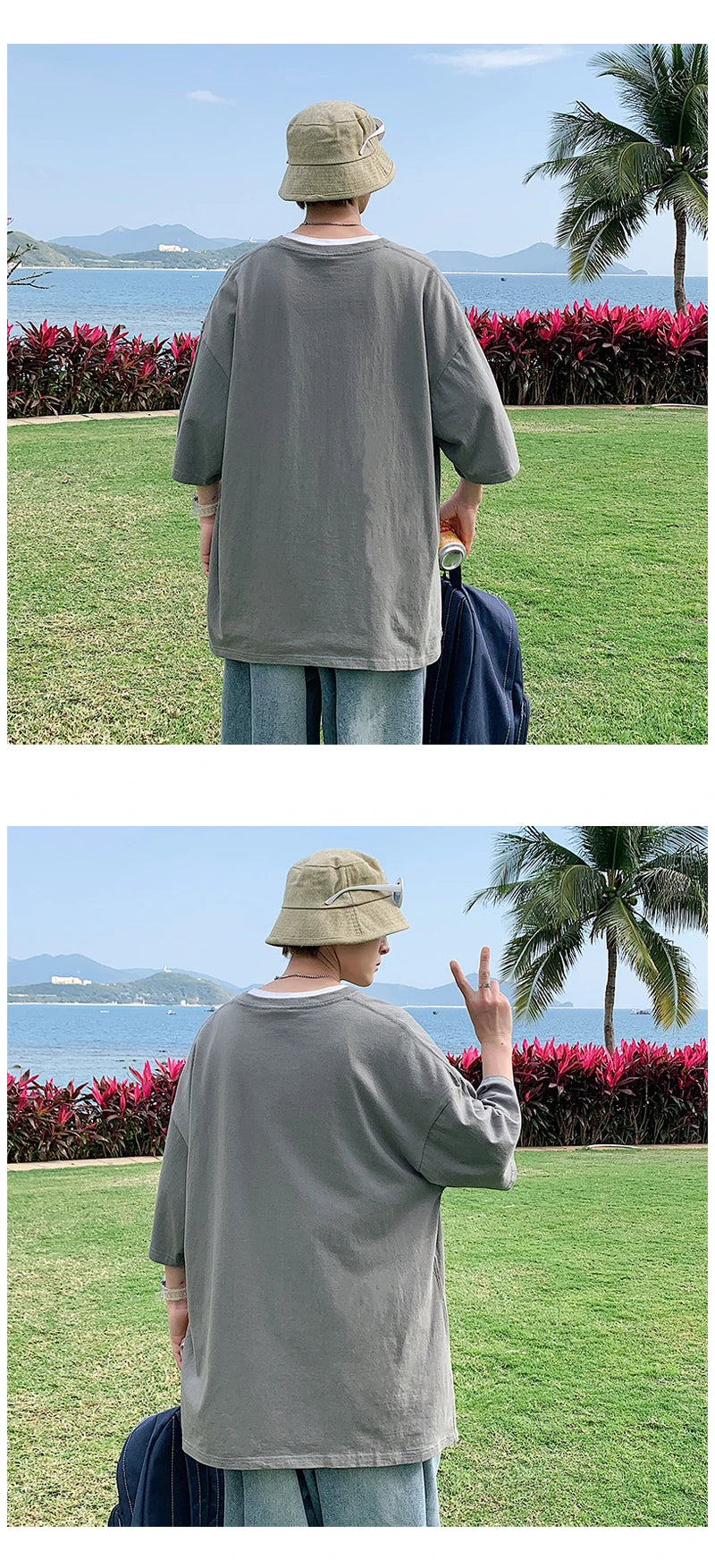 Camiseta de Manga Curta Oversized