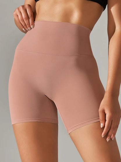 Shorts Feminino Fitness Cintura Alta Squat Proof Secagem Rápida